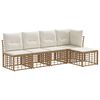 vidaXL Set vanjskih sofa Prirodna Poliester