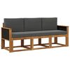 vidaXL Set vanjskih sofa 3 kom. Prirodna i antracit