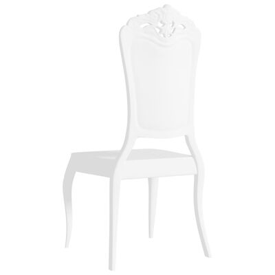vidaXL Blagovaonske stolice od polikarbonata 4 kom bijele