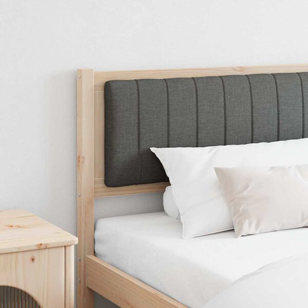 vidaXL Tapecirani uzglavlje Smeđa 200 cm Čvrsto borovo drvo