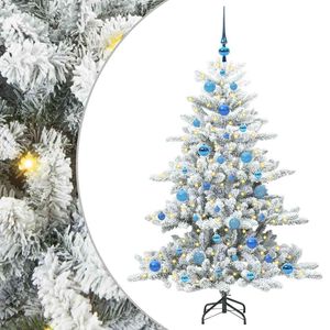 vidaXL Umjetno božićno drvce s nogom Bijelo 150 cm PVC i čelik