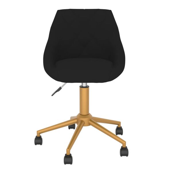 vidaXL Okretne blagovaonske stolice 4 kom crne bar&scaron;unaste