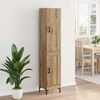 vidaXL Highboard Umjetnički hrast 69,5 x 34 x 180 cm Konstruirano drvo