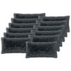 vidaXL Presvlaka za jastuk 12 pcs HEERLEN Antracit 40 x 80 cm PV flis