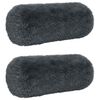 vidaXL Presvlaka za jastuk 2 pcs HEERLEN Antracit &Oslash; 15 x 40 cm PV flis