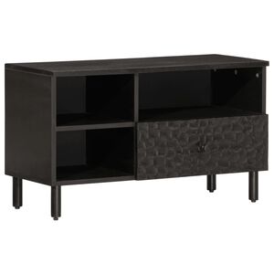 vidaXL TV ormarić crni 80x33x46 cm od masivnog drva manga