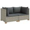 vidaXL 2 kom. Ratan set za opu&scaron;tanje s jastučićima GENDT Kubu siva