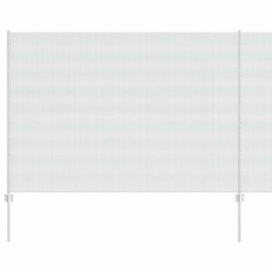 vidaXL Ograda s postovima Srebrna