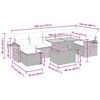 vidaXL 5-dijelni set vrtnih sofa s jastucima poliratan i bagrem bež