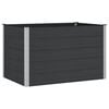 vidaXL Povi&scaron;ena vrtna gredica Crna 150 x 100 x 91 cm alu.