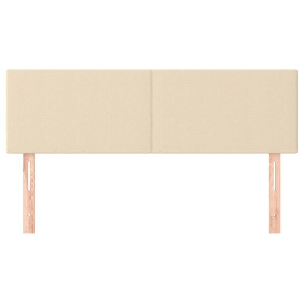 vidaXL Uzglavlja 2 kom krem 72 x 5 x 78/88 cm od tkanine
