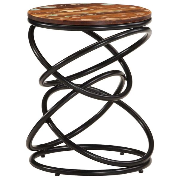 vidaXL Kutni stolić 40 x 40 x 52 cm od masivnog obnovljenog drva