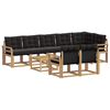 vidaXL Set vanjskih sofa 9 kom. Bijela i crna