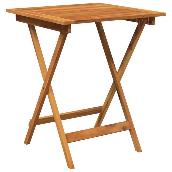 vidaXL 3-dijelni sklopivi vrtni blagovaonski set masivno drvo bagrema