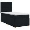 vidaXL Boxspring krevet s madracem Crna 100 x 200 cm Tkanina