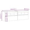 vidaXL Zidni TV ormarići LED 2 kom boja betona 60x30x40 cm