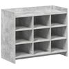 vidaXL Ormar za cipele s pohranom Betonska siva 85 x 39,5 x 70 cm