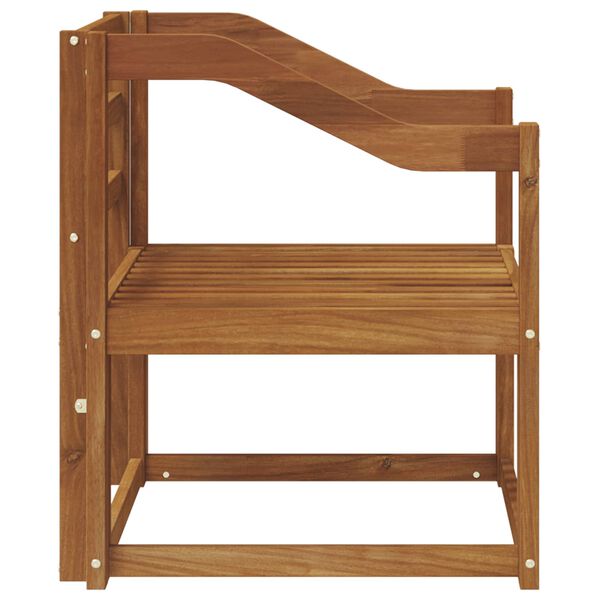 vidaXL Vanjski kauč Čvrsto drvo akacije Prirodna