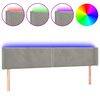 vidaXL LED uzglavlje svjetlosivo 183x16x78/88 cm bar&scaron;unasto