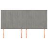 vidaXL Uzglavlje svijetlosivo 180x5x118/128 cm bar&scaron;unasto