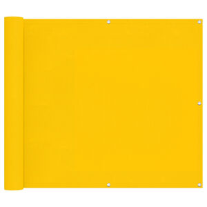 vidaXL Balcony ekran Žuta 100 x 700 cm Oxford tkanina