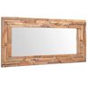 vidaXL Ukrasno Ogledalo od Tikovine 120x60 cm Pravokutno