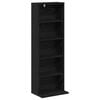 vidaXL CD ormar Crni hrast 33 x 23,5 x 97,5 cm Konstruirano drvo