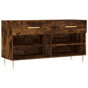 vidaXL Klupa za cipele boja hrasta 102 x 35 x 55 cm konstruirano drvo