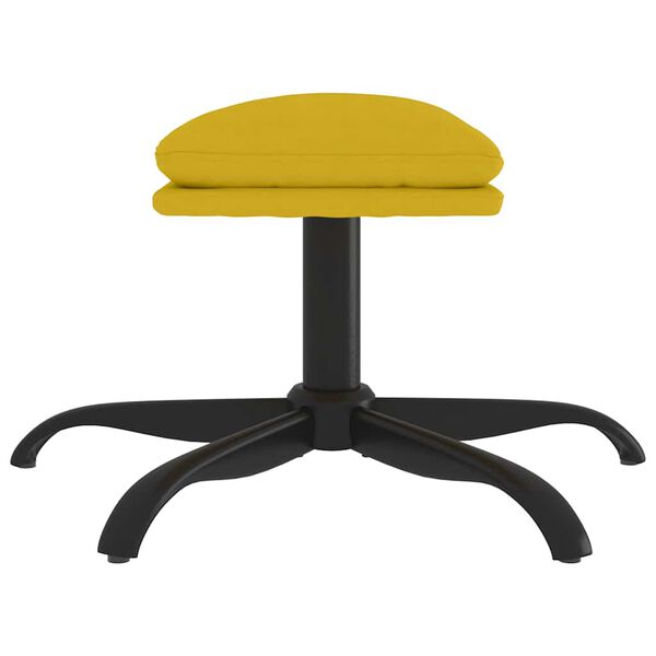 vidaXL Tabure boja senfa 60x60x36 cm baršunasti