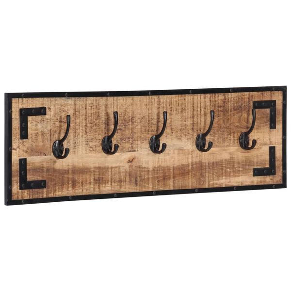 vidaXL Stalci za kapute 2 kom 80 x 8 x 25 cm masivno grubo drvo manga