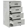 vidaXL Kreveta s ladicama Beton siva 40 x 41 x 75 cm Konstruirano drvo