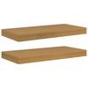 vidaXL Polica na zidu 2 kom. Bež 50 x 23,5 x 3,8 cm Konstruirano drvo