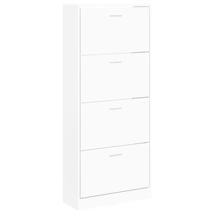 vidaXL Ormarić za cipele bijeli 63 x 24 x 147 cm od konstruiranog drva