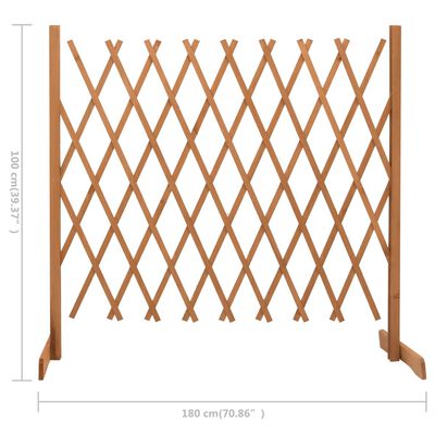 vidaXL Vrtna rešetkasta ograda narančasta 180x100 cm masivna jelovina