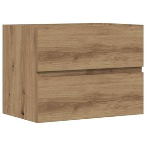 vidaXL Kupaonski ormarić boja hrasta 60x38,5x45 cm konstruirano drvo