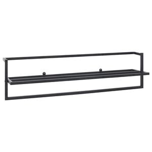 vidaXL Stalak za ručnike crni 95 x 25 x 22 cm željezni