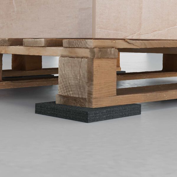 vidaXL Gumeni jastučić Crna Guma