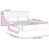 vidaXL Krevet s od storage Siva Sonoma 160 x 200 cm Konstruirano drvo