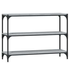 vidaXL Ormarić za knjige boja hrasta 100x33x70,5 cm od drva i čelika