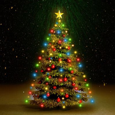 vidaXL Mrežasta svjetla za božićno drvce 180 LED žarulja šarena 180 cm
