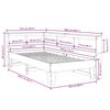 vidaXL Krevet s regalom za knjige bez madraca bijeli 75x190cm borovina