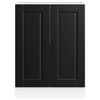 vidaXL Donji kuhinjski ormarić Porto crni konstruirano drvo