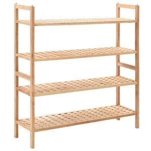 vidaXL Stalak za cipele od masivnog orahovog drva 69 x 26 x 81 cm