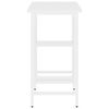 vidaXL Stol za računalo bijeli 80 x 40 x 72 cm od MDF-a i metala