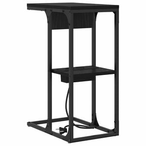 vidaXL Noćni ormar Crni hrast 41,5 x 26 x 60,5 cm Konstruirano drvo