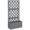vidaXL Sadilica s re&scaron;etkom siva 65 x 33 x 135 cm WPC