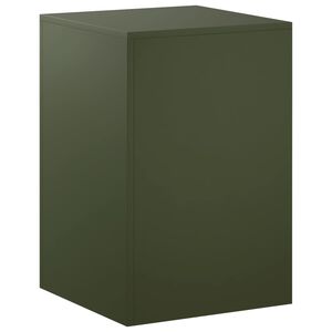 vidaXL Stalak za biljke Maslinastozelena 40 x 40 x 60 cm Otporni čelik