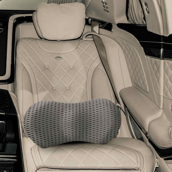 vidaXL Jastuk s jastukom Siva 47 x 24 x 13 cm 4D mreža