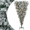 vidaXL Obrnuto umjetno božićno drvce s granama 150 cm 150 LED lampica