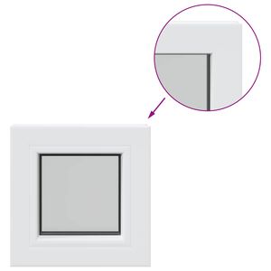 vidaXL Prozor za podrum RISOR 30 x 30 cm PVC i staklo